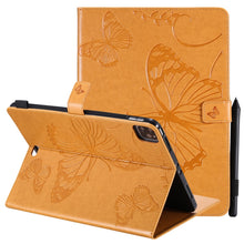 Load image into Gallery viewer, Pressed Printing Butterfly Pattern Horizontal Flip Leather Case with Holder &amp; Card Slots &amp; Wallet &amp; Sleep / Wake-up Function, For iPad Air 2022 / 2020 10.9 /iPad Pro 11 2020 / 2018, For Lenovo Tab M10 Plus TB-X606F, For Samsung Galaxy S6 Lite P610     ...