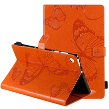 Load image into Gallery viewer, Pressed Printing Butterfly Pattern Horizontal Flip Leather Case with Holder &amp; Card Slots &amp; Wallet &amp; Sleep / Wake-up Function, For iPad Air 2022 / 2020 10.9 /iPad Pro 11 2020 / 2018, For Lenovo Tab M10 Plus TB-X606F, For Samsung Galaxy S6 Lite P610     ...