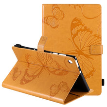Load image into Gallery viewer, Pressed Printing Butterfly Pattern Horizontal Flip Leather Case with Holder &amp; Card Slots &amp; Wallet &amp; Sleep / Wake-up Function, For iPad Air 2022 / 2020 10.9 /iPad Pro 11 2020 / 2018, For Lenovo Tab M10 Plus TB-X606F, For Samsung Galaxy S6 Lite P610     ...