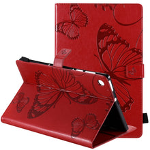Load image into Gallery viewer, Pressed Printing Butterfly Pattern Horizontal Flip Leather Case with Holder &amp; Card Slots &amp; Wallet &amp; Sleep / Wake-up Function, For iPad Air 2022 / 2020 10.9 /iPad Pro 11 2020 / 2018, For Lenovo Tab M10 Plus TB-X606F, For Samsung Galaxy S6 Lite P610     ...