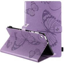 Load image into Gallery viewer, Pressed Printing Butterfly Pattern Horizontal Flip Leather Case with Holder &amp; Card Slots &amp; Wallet &amp; Sleep / Wake-up Function, For iPad Air 2022 / 2020 10.9 /iPad Pro 11 2020 / 2018, For Lenovo Tab M10 Plus TB-X606F, For Samsung Galaxy S6 Lite P610     ...
