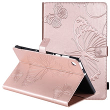 Load image into Gallery viewer, Pressed Printing Butterfly Pattern Horizontal Flip Leather Case with Holder &amp; Card Slots &amp; Wallet &amp; Sleep / Wake-up Function, For iPad Air 2022 / 2020 10.9 /iPad Pro 11 2020 / 2018, For Lenovo Tab M10 Plus TB-X606F, For Samsung Galaxy S6 Lite P610     ...
