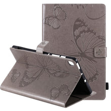 Load image into Gallery viewer, Pressed Printing Butterfly Pattern Horizontal Flip Leather Case with Holder &amp; Card Slots &amp; Wallet &amp; Sleep / Wake-up Function, For iPad Air 2022 / 2020 10.9 /iPad Pro 11 2020 / 2018, For Lenovo Tab M10 Plus TB-X606F, For Samsung Galaxy S6 Lite P610     ...