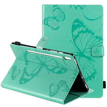 Load image into Gallery viewer, Pressed Printing Butterfly Pattern Horizontal Flip Leather Case with Holder &amp; Card Slots &amp; Wallet &amp; Sleep / Wake-up Function, For iPad Air 2022 / 2020 10.9 /iPad Pro 11 2020 / 2018, For Lenovo Tab M10 Plus TB-X606F, For Samsung Galaxy S6 Lite P610     ...