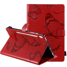 Load image into Gallery viewer, Pressed Printing Butterfly Pattern Horizontal Flip Leather Case with Holder &amp; Card Slots &amp; Wallet &amp; Sleep / Wake-up Function, For iPad Air 2022 / 2020 10.9 /iPad Pro 11 2020 / 2018, For Lenovo Tab M10 Plus TB-X606F, For Samsung Galaxy S6 Lite P610     ...
