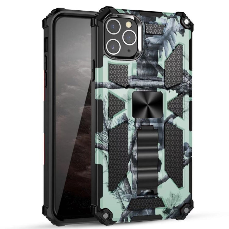 Camouflage Armor Shockproof TPU + PC Magnetic Protective Case with Holder, For iPhone 12 Pro Max, For iPhone 12 / 12 Pro