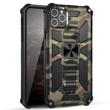 Load image into Gallery viewer, Camouflage Armor Shockproof TPU + PC Magnetic Protective Case with Holder, For iPhone 12 Pro Max, For iPhone 12 / 12 Pro