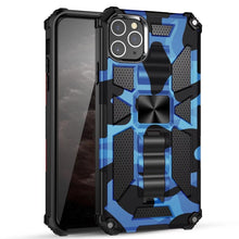 Load image into Gallery viewer, Camouflage Armor Shockproof TPU + PC Magnetic Protective Case with Holder, For iPhone 12 Pro Max, For iPhone 12 / 12 Pro
