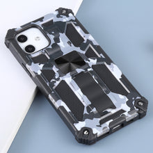 Load image into Gallery viewer, Camouflage Armor Shockproof TPU + PC Magnetic Protective Case with Holder, For iPhone 12 / 12 Pro, For iPhone 12 Pro Max, For iPhone 12 mini