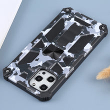 Load image into Gallery viewer, Camouflage Armor Shockproof TPU + PC Magnetic Protective Case with Holder, For iPhone 12 Pro Max, For iPhone 12 / 12 Pro