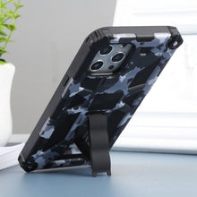 Load image into Gallery viewer, Camouflage Armor Shockproof TPU + PC Magnetic Protective Case with Holder, For iPhone 12 Pro Max, For iPhone 12 / 12 Pro