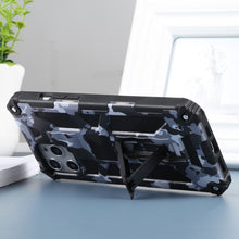 Load image into Gallery viewer, Camouflage Armor Shockproof TPU + PC Magnetic Protective Case with Holder, For iPhone 12 Pro Max, For iPhone 12 / 12 Pro