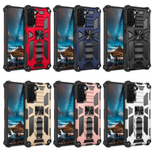 Load image into Gallery viewer, Shockproof TPU + PC Magnetic Protective Case with Holder, For Samsung Galaxy S21 5G