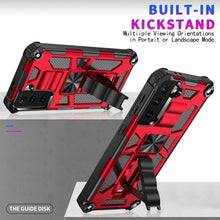 Load image into Gallery viewer, Shockproof TPU + PC Magnetic Protective Case with Holder, For Samsung Galaxy S21 5G