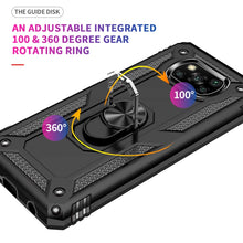 Load image into Gallery viewer, Shockproof TPU + PC Protective Case with 360 Degree Rotating Holder, For Xiaomi Poco X3 NFC