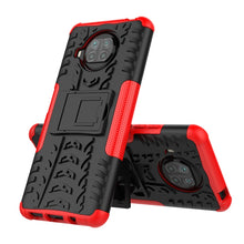 Load image into Gallery viewer, Tire Texture Shockproof TPU+PC Protective Case with Holder, For Xiaomi Mi 10T Lite 5G