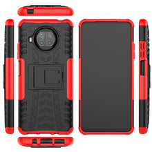 Load image into Gallery viewer, Tire Texture Shockproof TPU+PC Protective Case with Holder, For Xiaomi Mi 10T Lite 5G