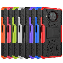 Load image into Gallery viewer, Tire Texture Shockproof TPU+PC Protective Case with Holder, For Xiaomi Mi 10T Lite 5G