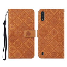 Load image into Gallery viewer, Ethnic Style Embossed Pattern Horizontal Flip Leather Case with Holder &amp; Card Slots &amp; Wallet &amp; Lanyard, For Samsung Galaxy A01, For Samsung Galaxy A10 / M10, For Samsung Galaxy A10s, For Samsung Galaxy A11, For Samsung Galaxy A12                       ...