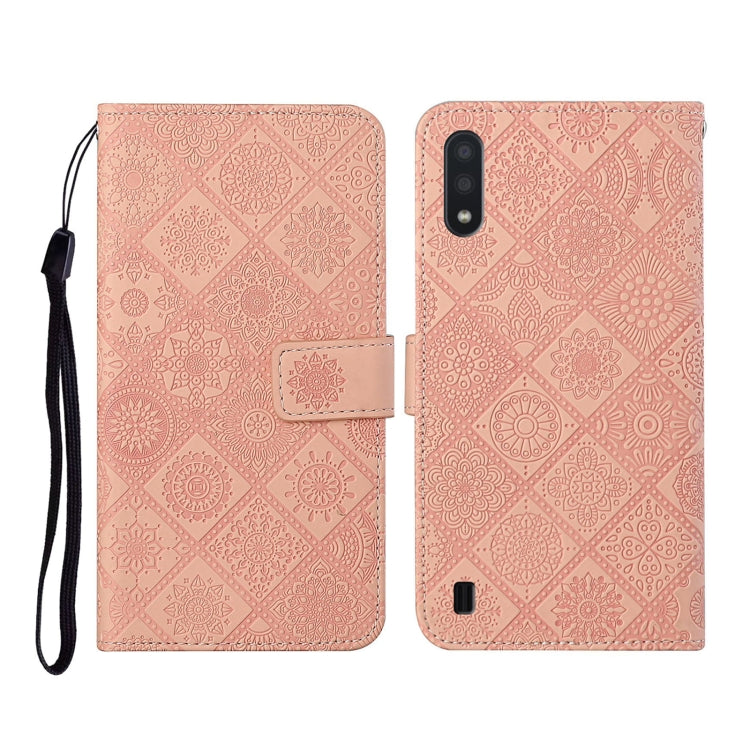 Ethnic Style Embossed Pattern Horizontal Flip Leather Case with Holder & Card Slots & Wallet & Lanyard, For Samsung Galaxy A01, For Samsung Galaxy A10 / M10, For Samsung Galaxy A10s, For Samsung Galaxy A11, For Samsung Galaxy A12                       ...