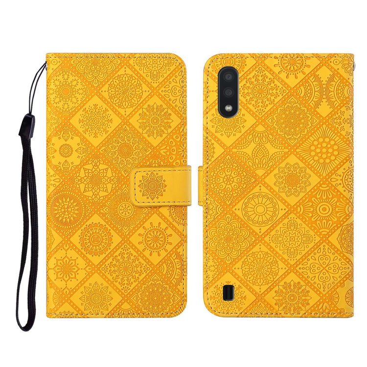 Ethnic Style Embossed Pattern Horizontal Flip Leather Case with Holder & Card Slots & Wallet & Lanyard, For Samsung Galaxy A01, For Samsung Galaxy A10 / M10, For Samsung Galaxy A10s, For Samsung Galaxy A11, For Samsung Galaxy A12                       ...