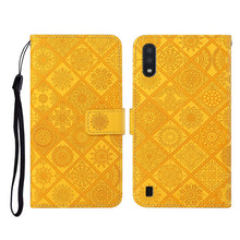 Load image into Gallery viewer, Ethnic Style Embossed Pattern Horizontal Flip Leather Case with Holder &amp; Card Slots &amp; Wallet &amp; Lanyard, For Samsung Galaxy A01, For Samsung Galaxy A10 / M10, For Samsung Galaxy A10s, For Samsung Galaxy A11, For Samsung Galaxy A12                       ...