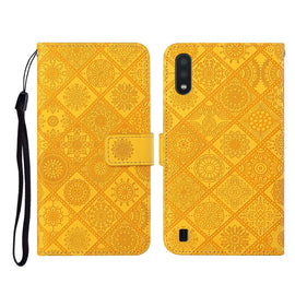 Ethnic Style Embossed Pattern Horizontal Flip Leather Case with Holder & Card Slots & Wallet & Lanyard, For Samsung Galaxy A01, For Samsung Galaxy A10 / M10, For Samsung Galaxy A10s, For Samsung Galaxy A11, For Samsung Galaxy A12                       ...
