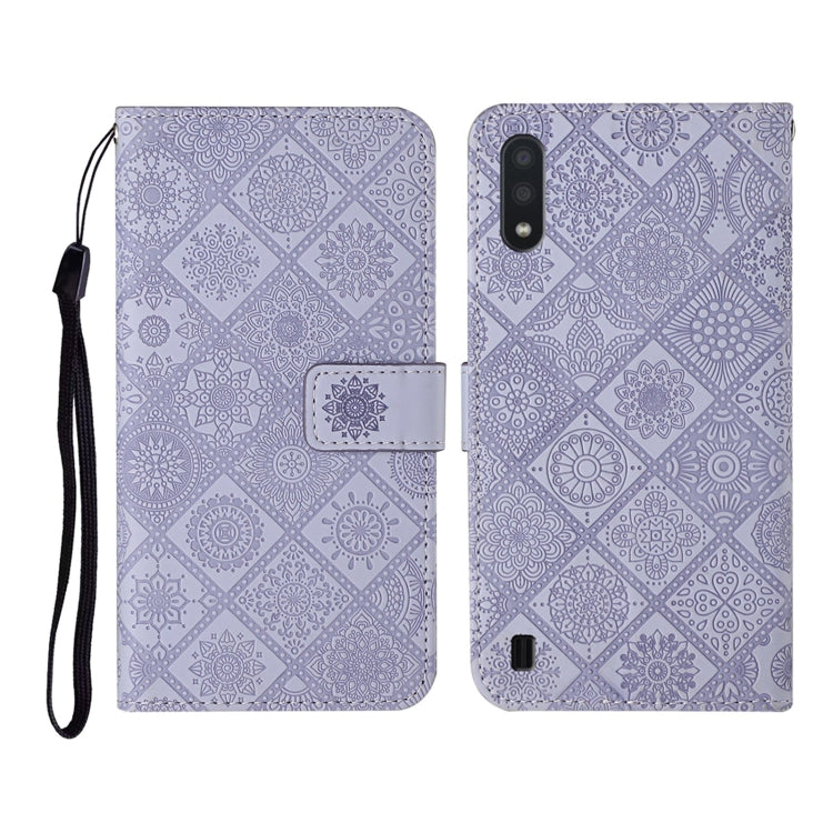 Ethnic Style Embossed Pattern Horizontal Flip Leather Case with Holder & Card Slots & Wallet & Lanyard, For Samsung Galaxy A01, For Samsung Galaxy A10 / M10, For Samsung Galaxy A10s, For Samsung Galaxy A11, For Samsung Galaxy A12                       ...