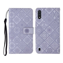 Load image into Gallery viewer, Ethnic Style Embossed Pattern Horizontal Flip Leather Case with Holder &amp; Card Slots &amp; Wallet &amp; Lanyard, For Samsung Galaxy A01, For Samsung Galaxy A10 / M10, For Samsung Galaxy A10s, For Samsung Galaxy A11, For Samsung Galaxy A12                       ...