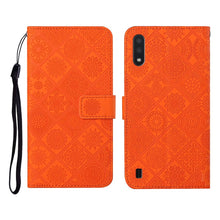 Load image into Gallery viewer, Ethnic Style Embossed Pattern Horizontal Flip Leather Case with Holder &amp; Card Slots &amp; Wallet &amp; Lanyard, For Samsung Galaxy A01, For Samsung Galaxy A10 / M10, For Samsung Galaxy A10s, For Samsung Galaxy A11, For Samsung Galaxy A12                       ...