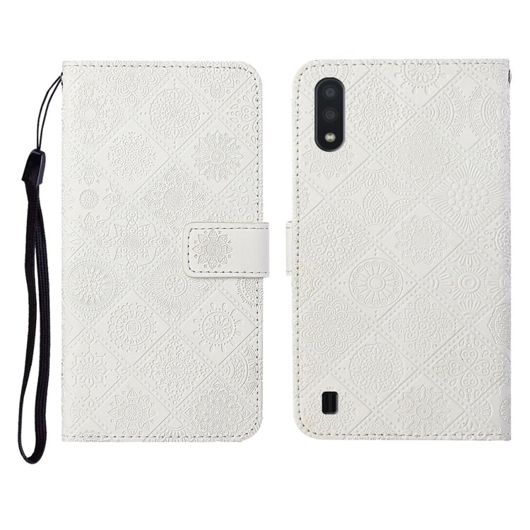 Ethnic Style Embossed Pattern Horizontal Flip Leather Case with Holder & Card Slots & Wallet & Lanyard, For Samsung Galaxy A01, For Samsung Galaxy A10 / M10, For Samsung Galaxy A10s, For Samsung Galaxy A11, For Samsung Galaxy A12                       ...