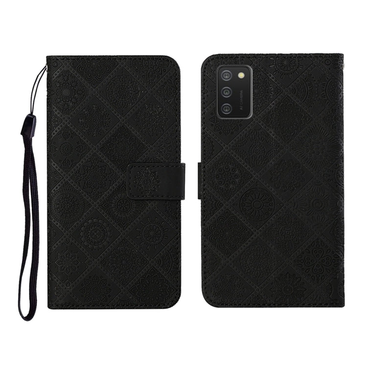 Ethnic Style Embossed Pattern Horizontal Flip Leather Case with Holder & Card Slots & Wallet & Lanyard, For Samsung Galaxy S21Ultra 5G, For Samsung Galaxy A02s (US Version)