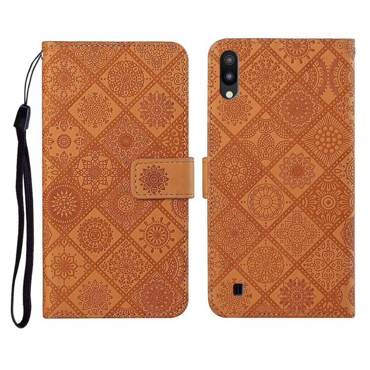 Ethnic Style Embossed Pattern Horizontal Flip Leather Case with Holder & Card Slots & Wallet & Lanyard, For Samsung Galaxy A01, For Samsung Galaxy A10 / M10, For Samsung Galaxy A10s, For Samsung Galaxy A11, For Samsung Galaxy A12                       ...
