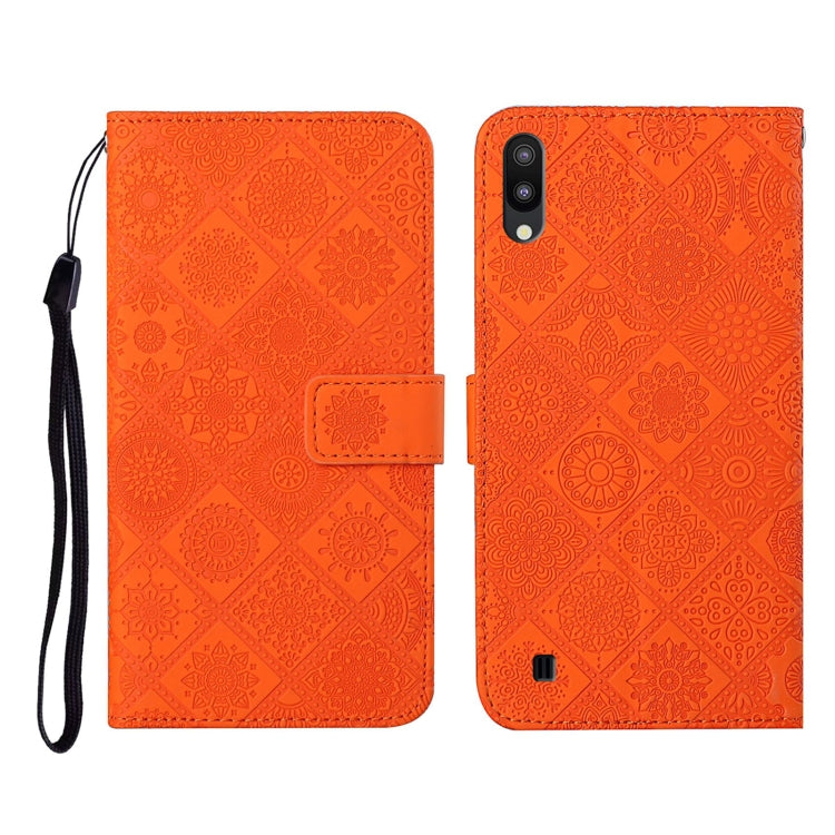 Ethnic Style Embossed Pattern Horizontal Flip Leather Case with Holder & Card Slots & Wallet & Lanyard, For Samsung Galaxy A01, For Samsung Galaxy A10 / M10, For Samsung Galaxy A10s, For Samsung Galaxy A11, For Samsung Galaxy A12                       ...