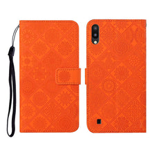 Load image into Gallery viewer, Ethnic Style Embossed Pattern Horizontal Flip Leather Case with Holder &amp; Card Slots &amp; Wallet &amp; Lanyard, For Samsung Galaxy A01, For Samsung Galaxy A10 / M10, For Samsung Galaxy A10s, For Samsung Galaxy A11, For Samsung Galaxy A12                       ...