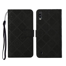 Load image into Gallery viewer, Ethnic Style Embossed Pattern Horizontal Flip Leather Case with Holder &amp; Card Slots &amp; Wallet &amp; Lanyard, For Samsung Galaxy A01, For Samsung Galaxy A10 / M10, For Samsung Galaxy A10s, For Samsung Galaxy A11, For Samsung Galaxy A12                       ...