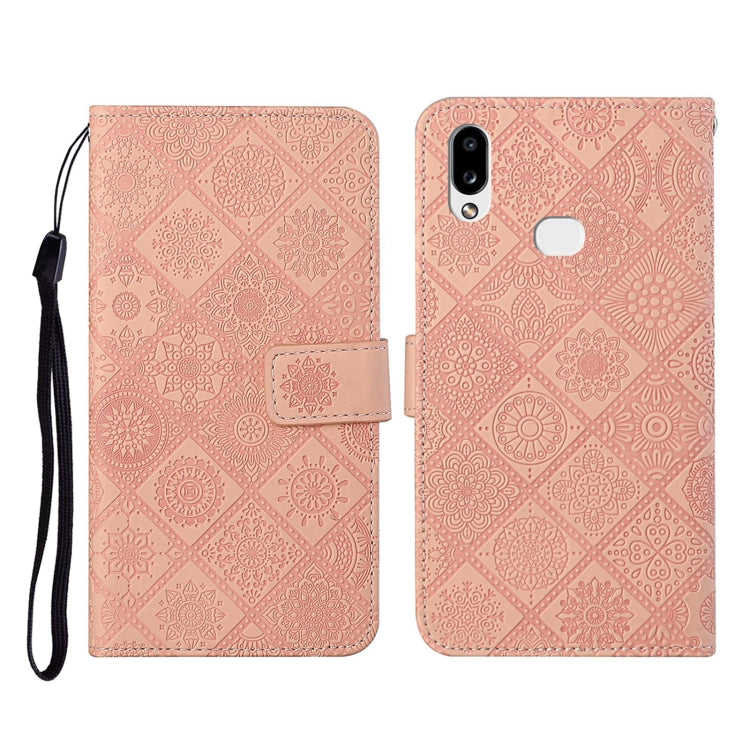 Ethnic Style Embossed Pattern Horizontal Flip Leather Case with Holder & Card Slots & Wallet & Lanyard, For Samsung Galaxy A01, For Samsung Galaxy A10 / M10, For Samsung Galaxy A10s, For Samsung Galaxy A11, For Samsung Galaxy A12                       ...