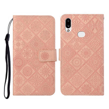 Load image into Gallery viewer, Ethnic Style Embossed Pattern Horizontal Flip Leather Case with Holder &amp; Card Slots &amp; Wallet &amp; Lanyard, For Samsung Galaxy A01, For Samsung Galaxy A10 / M10, For Samsung Galaxy A10s, For Samsung Galaxy A11, For Samsung Galaxy A12                       ...