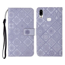 Load image into Gallery viewer, Ethnic Style Embossed Pattern Horizontal Flip Leather Case with Holder &amp; Card Slots &amp; Wallet &amp; Lanyard, For Samsung Galaxy A01, For Samsung Galaxy A10 / M10, For Samsung Galaxy A10s, For Samsung Galaxy A11, For Samsung Galaxy A12                       ...