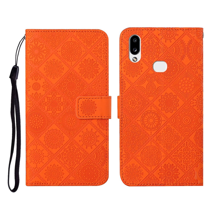 Ethnic Style Embossed Pattern Horizontal Flip Leather Case with Holder & Card Slots & Wallet & Lanyard, For Samsung Galaxy A01, For Samsung Galaxy A10 / M10, For Samsung Galaxy A10s, For Samsung Galaxy A11, For Samsung Galaxy A12                       ...