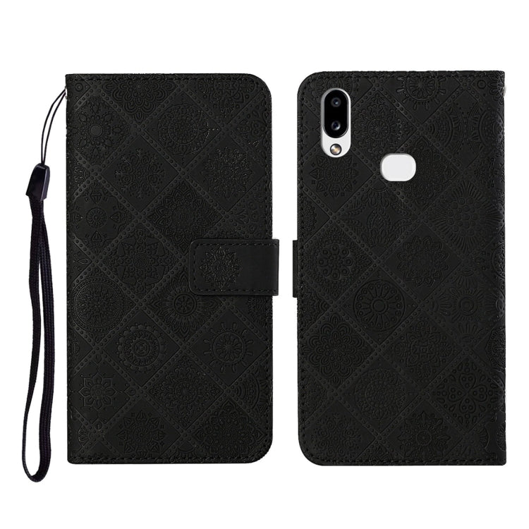 Ethnic Style Embossed Pattern Horizontal Flip Leather Case with Holder & Card Slots & Wallet & Lanyard, For Samsung Galaxy A01, For Samsung Galaxy A10 / M10, For Samsung Galaxy A10s, For Samsung Galaxy A11, For Samsung Galaxy A12                       ...