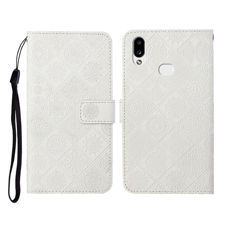 Ethnic Style Embossed Pattern Horizontal Flip Leather Case with Holder & Card Slots & Wallet & Lanyard, For Samsung Galaxy A01, For Samsung Galaxy A10 / M10, For Samsung Galaxy A10s, For Samsung Galaxy A11, For Samsung Galaxy A12                       ...