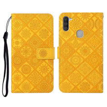 Load image into Gallery viewer, Ethnic Style Embossed Pattern Horizontal Flip Leather Case with Holder &amp; Card Slots &amp; Wallet &amp; Lanyard, For Samsung Galaxy A01, For Samsung Galaxy A10 / M10, For Samsung Galaxy A10s, For Samsung Galaxy A11, For Samsung Galaxy A12                       ...