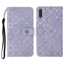 Load image into Gallery viewer, Ethnic Style Embossed Pattern Horizontal Flip Leather Case with Holder &amp; Card Slots &amp; Wallet &amp; Lanyard, For Samsung Galaxy A01, For Samsung Galaxy A10 / M10, For Samsung Galaxy A10s, For Samsung Galaxy A11, For Samsung Galaxy A12                       ...
