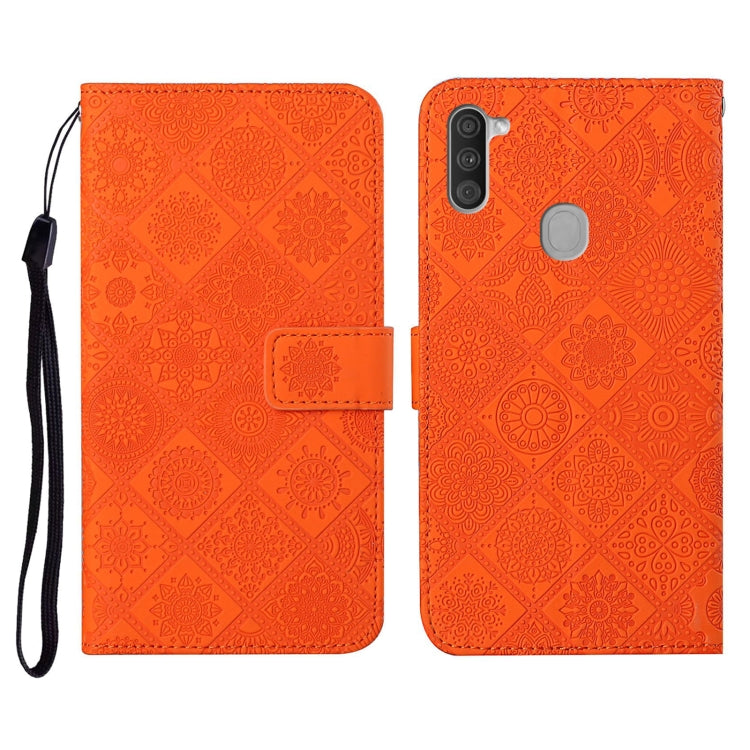 Ethnic Style Embossed Pattern Horizontal Flip Leather Case with Holder & Card Slots & Wallet & Lanyard, For Samsung Galaxy A01, For Samsung Galaxy A10 / M10, For Samsung Galaxy A10s, For Samsung Galaxy A11, For Samsung Galaxy A12                       ...