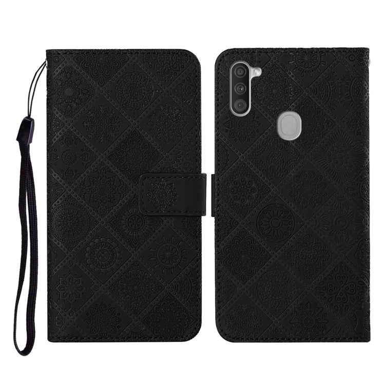Ethnic Style Embossed Pattern Horizontal Flip Leather Case with Holder & Card Slots & Wallet & Lanyard, For Samsung Galaxy A01, For Samsung Galaxy A10 / M10, For Samsung Galaxy A10s, For Samsung Galaxy A11, For Samsung Galaxy A12                       ...