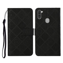 Load image into Gallery viewer, Ethnic Style Embossed Pattern Horizontal Flip Leather Case with Holder &amp; Card Slots &amp; Wallet &amp; Lanyard, For Samsung Galaxy A01, For Samsung Galaxy A10 / M10, For Samsung Galaxy A10s, For Samsung Galaxy A11, For Samsung Galaxy A12                       ...