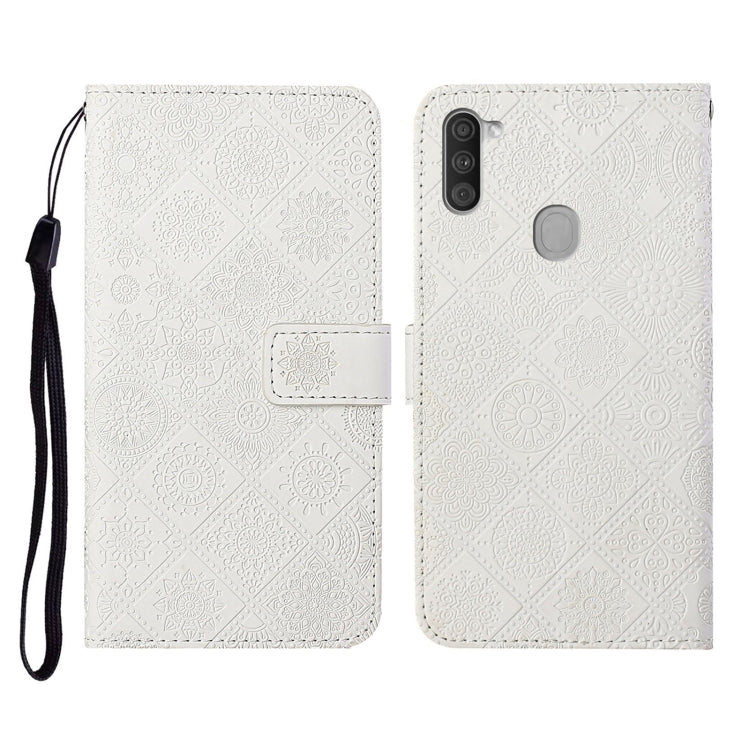 Ethnic Style Embossed Pattern Horizontal Flip Leather Case with Holder & Card Slots & Wallet & Lanyard, For Samsung Galaxy A01, For Samsung Galaxy A10 / M10, For Samsung Galaxy A10s, For Samsung Galaxy A11, For Samsung Galaxy A12                       ...