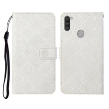 Load image into Gallery viewer, Ethnic Style Embossed Pattern Horizontal Flip Leather Case with Holder &amp; Card Slots &amp; Wallet &amp; Lanyard, For Samsung Galaxy A01, For Samsung Galaxy A10 / M10, For Samsung Galaxy A10s, For Samsung Galaxy A11, For Samsung Galaxy A12                       ...