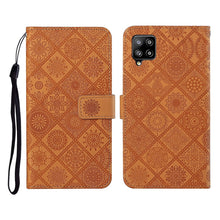 Load image into Gallery viewer, Ethnic Style Embossed Pattern Horizontal Flip Leather Case with Holder &amp; Card Slots &amp; Wallet &amp; Lanyard, For Samsung Galaxy A01, For Samsung Galaxy A10 / M10, For Samsung Galaxy A10s, For Samsung Galaxy A11, For Samsung Galaxy A12                       ...